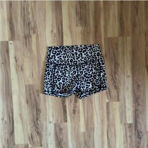 Source Unknown High Waist Leopard Print Shorts